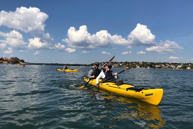 1-Day Small-Group Stockholm Archipelago Kayak Tour - Learning to paddle before the islands open up