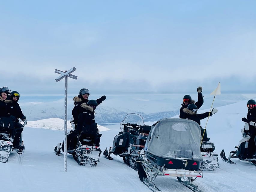 Abisko/Björkliden: Panorama Snowmobile Tour with Snacks - From Abisko to Björkliden in 15 minutes