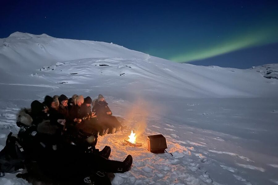 Björkliden/Abisko: Night Sky Snowmobile Tour - Sharing a machine with a friend
