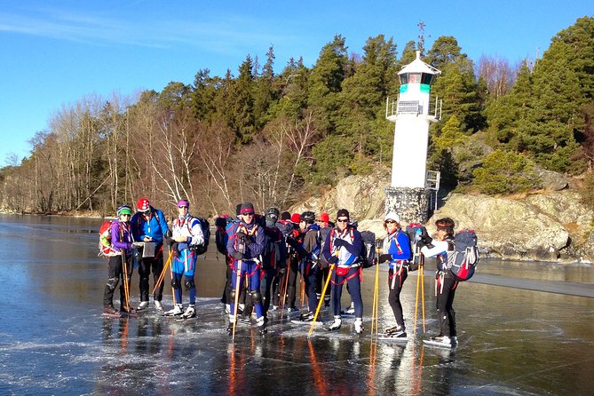 Introduction to Ice Skating on Natural Ice in Stockholm - Fitting Nordic skates and safety gear
