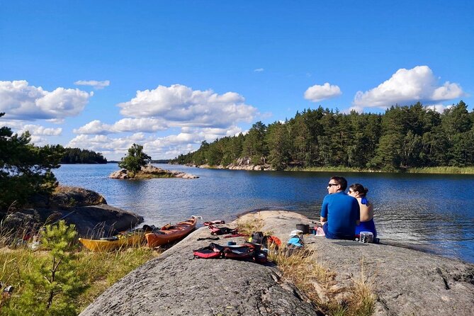 Kayak Tour in the Stockholm Archipelago with Lunch Meal - From Johanneshov to the open Baltic