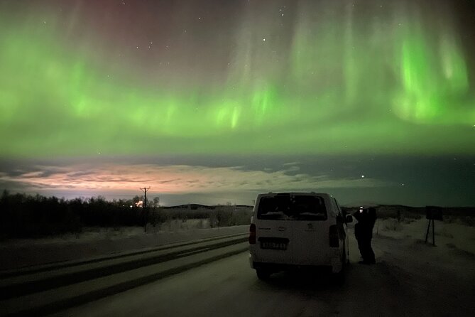 Northern Light hunt with minibus to Abisko 7:30 pm - From Kiruna toward the Arctic sky