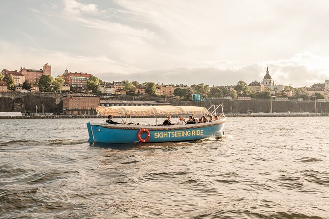 Open Electric Boat Ride in Stockholm with Live-Guide - Djurgården, Nordiska Museet, and Gröna Lund