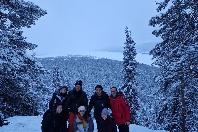 Snowshoe up a Mountain - The pickup ride through Kiruna