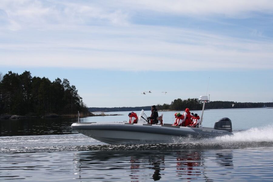 Stockholm Archipelago RIB Speed Boat Tour with Swedish Fika - Fjäderholmarna marks the archipelago
