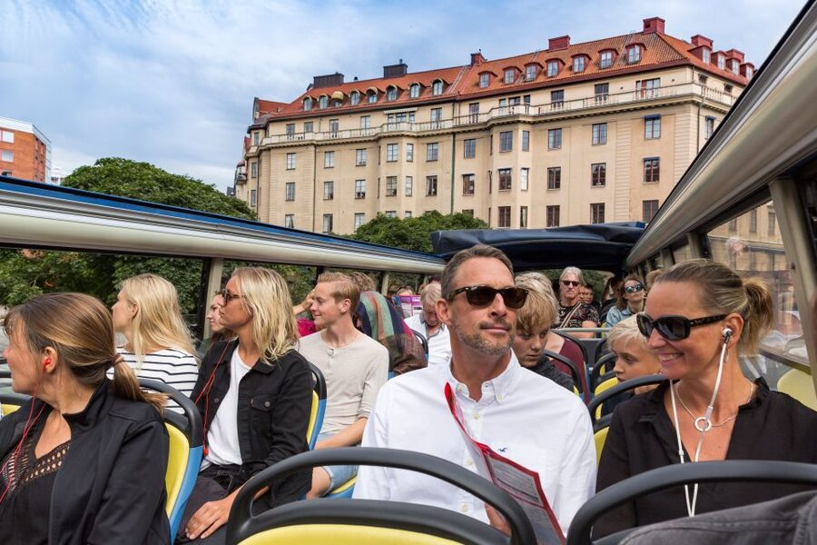 Stockholm: City Sightseeing Hop-On Hop-Off Bus Tour - City Hall and the cruise-terminal route