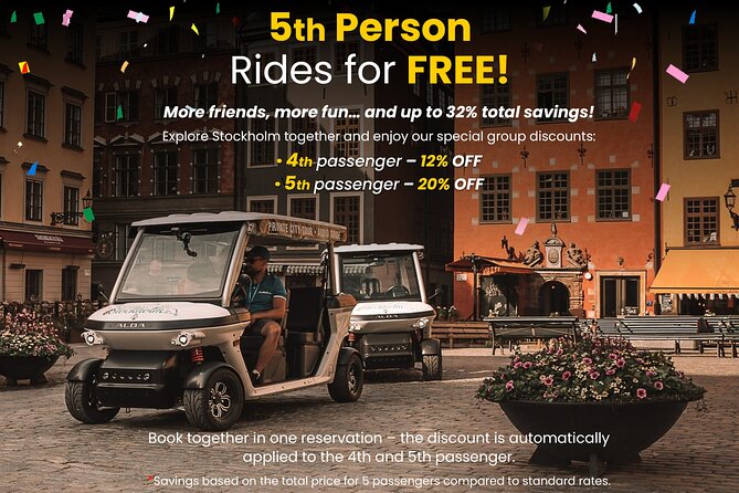 Stockholm Highlights: Private Golf Cart Tour - Why a golf cart works so well in Stockholm
