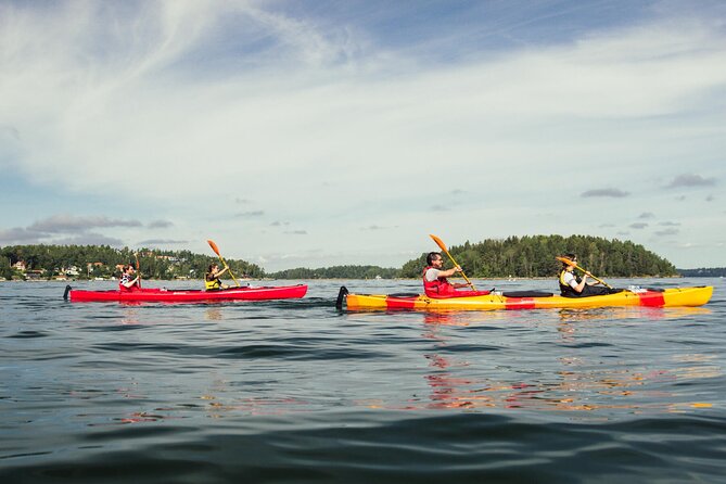 Stockholm: Kayaking tour around Vaxholm Archipelago with Fika - Resarö and Ytterby connect a quiet island to science