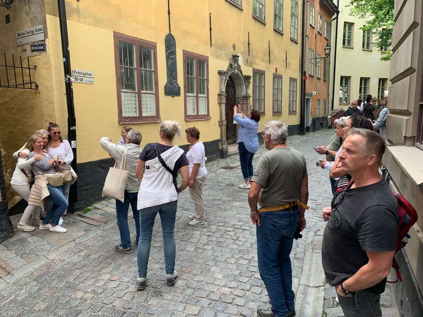Stockholm: Old Town Guided Walking Tour (English / Deutsch) - Västerlånggatan shows the polished face of Gamla Stan