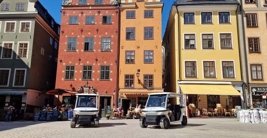 Stockholm Private Golf Cart Tours - Island-hopping toward Kastellholmen