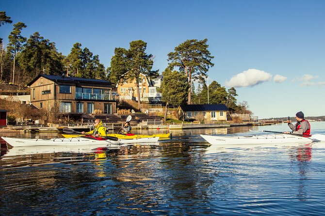 Stockholm: Winter Kayaking, Swedish Fika and hot Sauna Experience - Norrhamnen’s fishing cottages